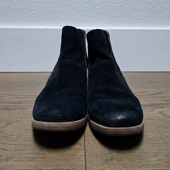 Kork Ease Maldon Suede Curved Bootie in Black - Picture 5 of 13